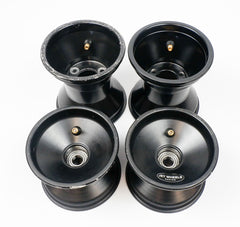 Jet Alloy Black Flush Offset 105/145mm Cadet Wheel Rim Set