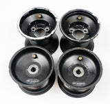 Jet Alloy Black Central Offset 105/130mm Cadet Wheel Rim Set