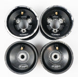 Jet Alloy Black Central Offset 105/130mm Cadet Wheel Rim Set