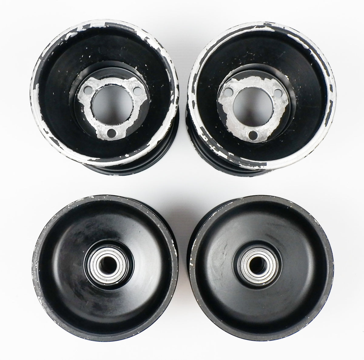 Jet Alloy Black Central Offset 105/130mm Cadet Wheel Rim Set – LMR Kart ...