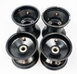 Jet Alloy Black Central Offset 115/140mm Cadet Wheel Rim Set