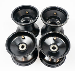 Jet Alloy Black Central Offset 115/140mm Cadet Wheel Rim Set