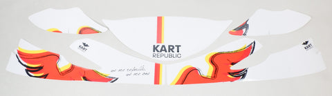 Genuine Kart Republic KR2 Nose Cone Sticker Kit