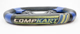 Compkart 340mm Diameter Blue / Black Steering Wheel