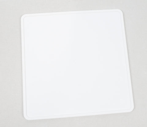 White Nylon Rear Bumper Number Plate