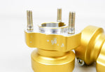 Set of Gold 30mm x 62mm Rear Hubs
