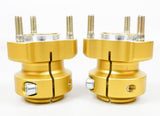 Set of Gold 30mm x 62mm Rear Hubs