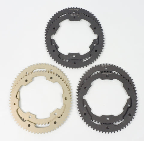 Set of 6 ALTADURA Aluminium 64T, 65T & 66T 219 Pitch Sprockets