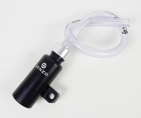 Senzo Black Aluminium Overflow / Recovery Bottle for Radiators