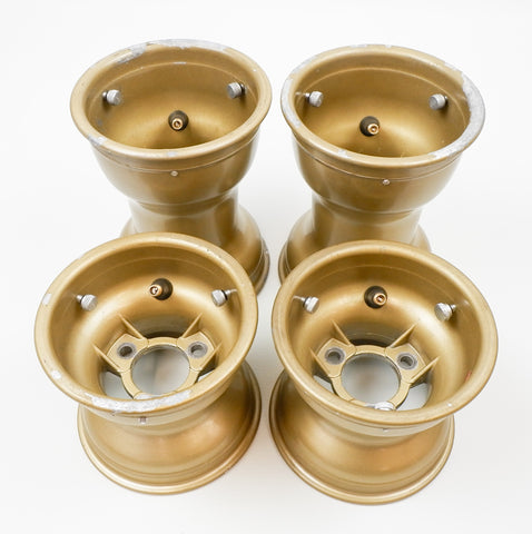 OTK Tony Kart AXP Gold Aluminium 120/180 Wheel Rim Set