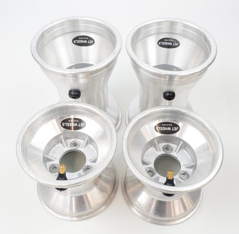 Jet Silver Aluminium 130/185 Wet Wheel Rim Set