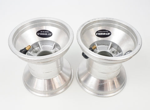 Jet Silver Aluminium 140mm Wheel Rim Pair