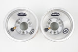 Jet Silver Aluminium 140mm Wheel Rim Pair