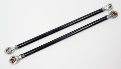 Complete 265mm M8 Round Black Track Rod Set