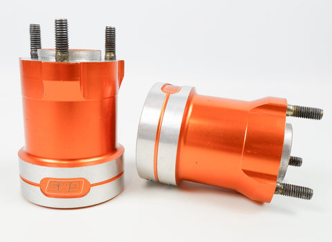 GMS Double Bolt Gold 50mm x 90mm Rear Hub Set