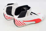 Puma Mid Cat III White / Red Kart Racing Boots Size 45 UK 10.5