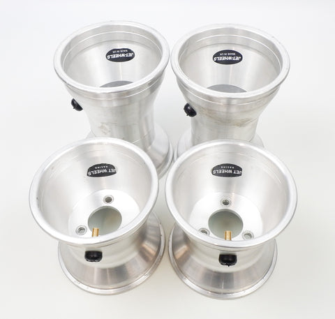 Genuine Jet Alloy Silver 130/185 Wet Wheel Rim Set