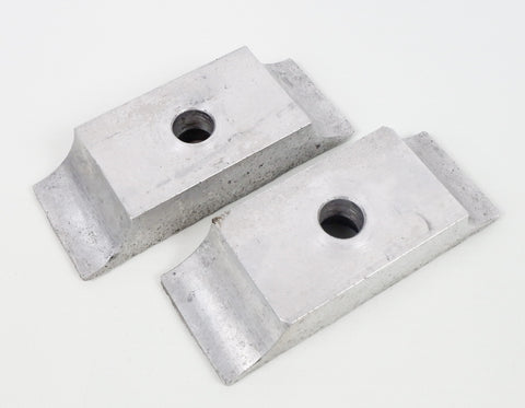 Pair of Flush Fitting Engine Mount Clamps 30mm x 92mm