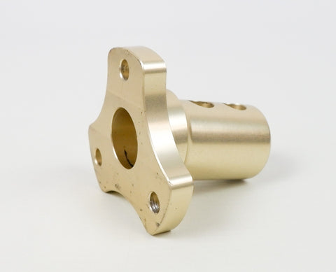 Gold 3 Hole Angled Steering Wheel Boss