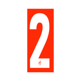 Precision Kart Number Sticker (Single)