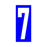 Precision Kart Number Sticker (Single)