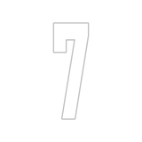 Precision Kart Number Sticker (Single)