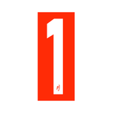 Precision Kart Number Sticker (Single)