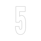 Precision Kart Number Sticker (Single)