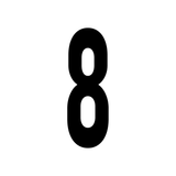 Precision Kart Number Sticker (Single)