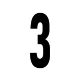 Precision Kart Number Sticker (Single)