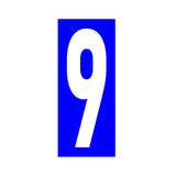 Precision Kart Number Sticker (Single)