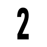 Precision Kart Number Sticker (Single)