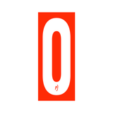 Precision Kart Number Sticker (Single)