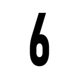 Precision Kart Number Sticker (Single)