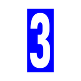 Precision Kart Number Sticker (Single)