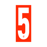 Precision Kart Number Sticker (Single)