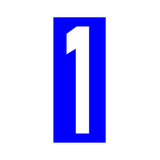 Precision Kart Number Sticker (Single)