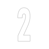 Precision Kart Number Sticker (Single)