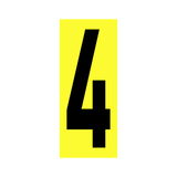 Precision Kart Number Sticker (Single)