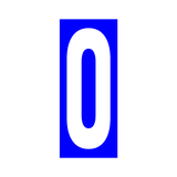 Precision Kart Number Sticker (Single)