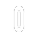 Precision Kart Number Sticker (Single)