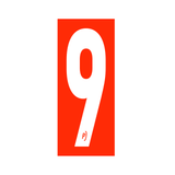 Precision Kart Number Sticker (Single)