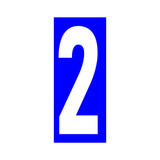 Precision Kart Number Sticker (Single)