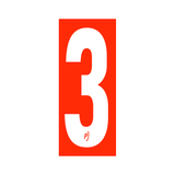 Precision Kart Number Sticker (Single)