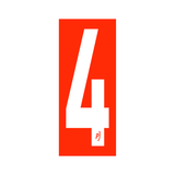 Precision Kart Number Sticker (Single)