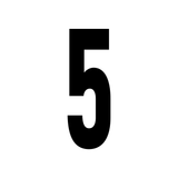 Precision Kart Number Sticker (Single)