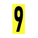 Precision Kart Number Sticker (Single)