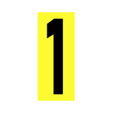 Precision Kart Number Sticker (Single)