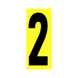 Precision Kart Number Sticker (Single)