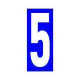 Precision Kart Number Sticker (Single)